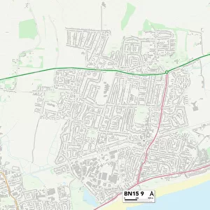 Worthing BN15 9 Map