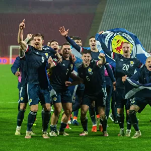 Scotland Celebrates Penalty Save vs. Serbia in Euro 2020 Qualifier