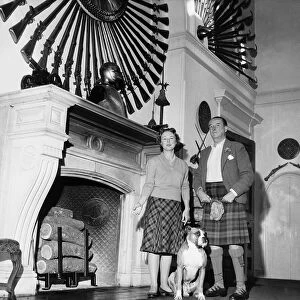 The 11th Duke and Duchess of Argyll in the Great Hall at Inveraray Castle