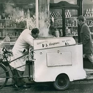 This 1967 picture shows Keegans hot dog stand, on the streets of Newcastle