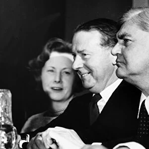 Aneurin Bevan and Barbara Castle with Hugh Gaitskell at the Labour Party Press Conference