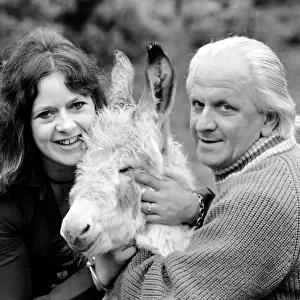 Animals: John and Jean Wooler with "Misty"the donkey
