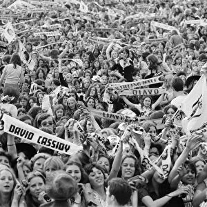 Audience scenes of hysteria at The David Cassidy in concert at White City Stadium