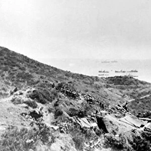 Australian troops landing during the Dardanelles Operation 1915 World War 1914