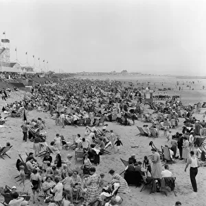 Beach scenes in Porthcawl, Mid Glamorgan, Wales. 30th June 1958