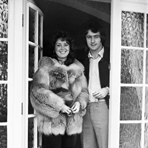 Birmingham City footballer Trevor Francis with his wife after signing for Nottingham