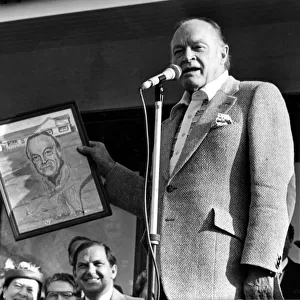 Bob Hope - Pictured during his visit to Brynhill Golf Club, Barry