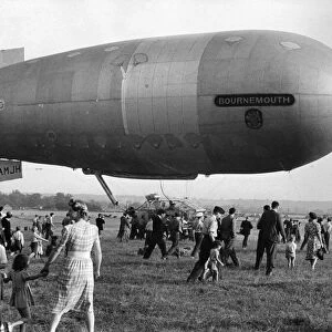 The Bournemouth Non-rigid airship G was 108ft long with a capacity of 45, 000 cu ft