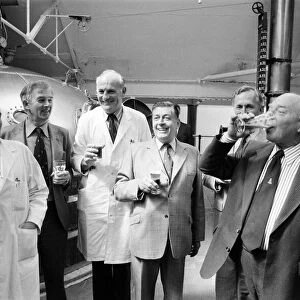 Last brew at Courage, Barclay, Simonds & Co Ltd Brewery, Reading, June 1980