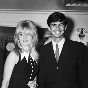Brigitte Bardot Actress With Actor Anthony Perkins