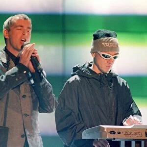 The Brit Awards February1996 The Pet Shop boys performing