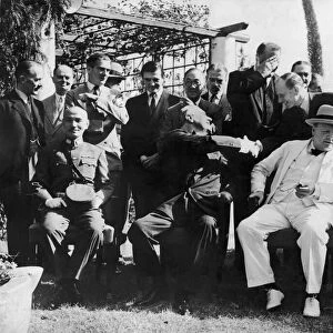 Chinese leader Chiang Kai Shek, American President Franklin Roosevelt