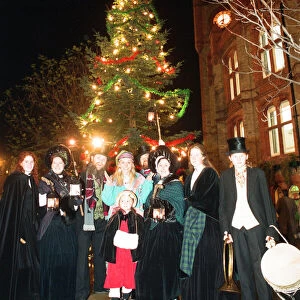 Christmas light switch on at Broad Street Mall, Reading. 25th November 1993