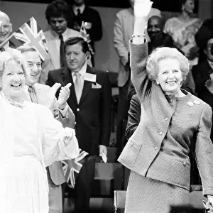 Conservative Party rally at Wembley during the 1987 election campaign