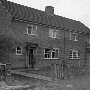 Council housing under construction at Desford Leicestershire