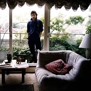 Cricketer Imran Khan in his bachelor pad in London