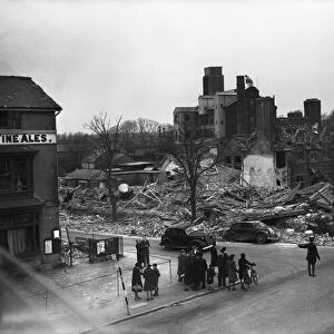 Damage to Ashford, Kent following a tip and run attack by Luftwaffe fighter bombers