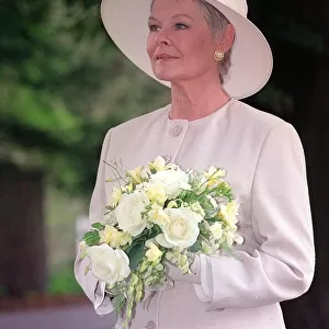Dame Judi Dench September 1993, pictured during wedding scene of As Time Goes By TV