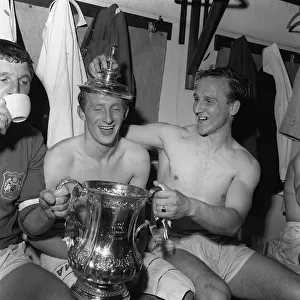 Denis Law Maurice Setters David Herd of Manchester United 25th May 1963