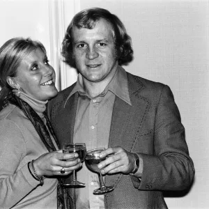 Derby County footballer Francis Lee with his wife Jean. 2nd October 1975