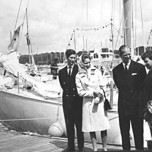 The Duke Of Edinburgh. Chay Blyth and wife Maureen, pictured with Prince Philip