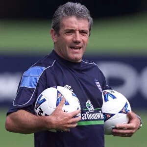 England manager Kevin Keegan during a training session at Bisham Abbey August