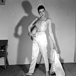 Fashion December 1957 Marcel Fenez designed by Fontana of Rome Model