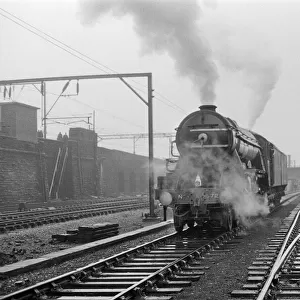 The Flying Scotsman steam locomotive pictured leaving Liverpool for Derby