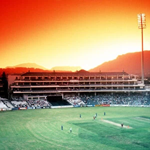 A game in action at Newlands Cricket Stadium, Cape Town, c. 1994