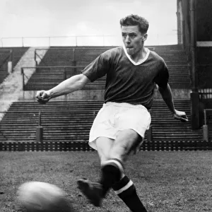 Geoff Bent. Manchester United F. C. March 1957 P012408