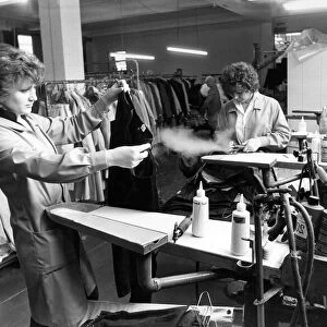 Girls at the Wycliffe Road laundry in Sunderland making sure everything gets that special