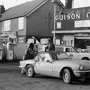 Gulson Garage, West Midlands. 19th February 1975