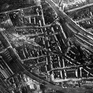 A heavily damaged section of the Krupps work in Essen. March 1943