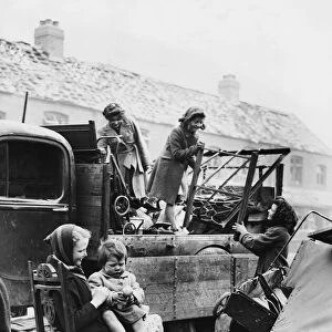 Homeless civilians in Newcastle during the Second World War. 20th May 1943