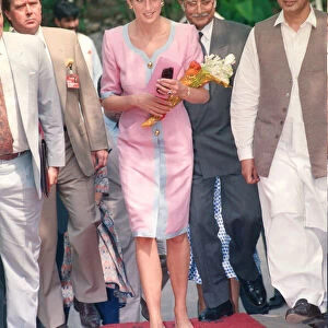 HRH The Princess of Wales, Princess Diana visits Islamabad, Pakistan in September 1991