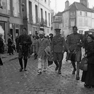 Indian and British officers seen here in Orleans September 24 1914