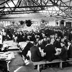 Interior of workmens canteen at North Eastern marine Engineering Co. at Wallsend
