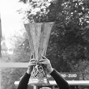 Ipswich Town, morning after winning UEFA Cup. Bobby Robson manager