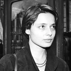 Isabella Rossellini daughter of Actress Ingrid Bergman October 1982