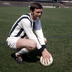 Jeff Astle West Bromwich Albion and England. January 1975