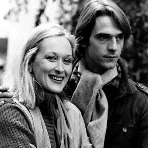 Jeremy Irons Actor with Meryl Streep stars of the film "The French Lieutenant