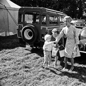 Katharine, Duchess of Kent at Iver Fair with her son George Windsor. 20th September 1966