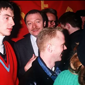 Ken Livingstone MP "Red Wedge"pop stars for labour Party House of Commons