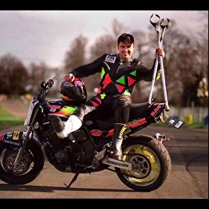 Kevin Carmichael during stunt Championships March 1998 Motorcycle