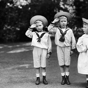King Edward VIII of England (centre), with his brother Duke of York