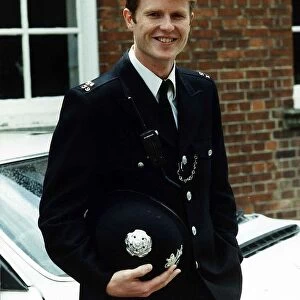 Mark Haddigan Actor on the set of police TV Programme The Bill September