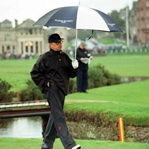 Michael Douglas at Dunhill Cup St Andrews October 1998