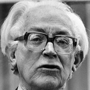Michael Foot Labour Party Leader argues with photographers