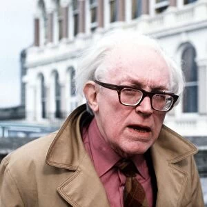 Michael Foot MP on Plymouth Hoe July 1982. Local Caption Member of Parliament