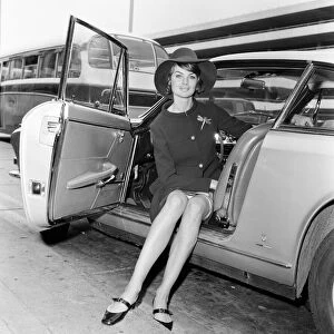 Top model Jean Shrimpton was on the move again when she flew off to New York